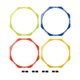 thumbnail image 4 of 4 piezas de aros de agilidad, aros de velocidad multifuncionales, equipo de entrenamiento para ejercicios de velocidad L, 4 of 9