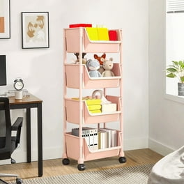 Chariot de Rangement Mince à 3 Niveaux avec Roues Chariot Utilitaire Roulant pour Chambre Bureau Noir