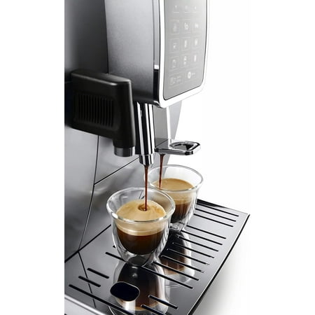 De'Longhi - Dinamica Espresso Machine with 15 bars of pressure and LatteCrema Fully Automatic Milk Frother - Silver