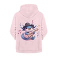 thumbnail image 2 of Chririnla Music Guitar Axolotl Zip Up Hoodie with Pockets Long Sleeve Lightweight Comfy Casual Outerwear for Girls Teens Size 6-9, 2 of 7