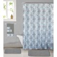 thumbnail image 1 of All American Collection 18-Piece Bathroom Set with 2 Memory Foam Bath Mats Matching Shower Curtain and 3 Bath Towels&nbsp;, 1 of 1