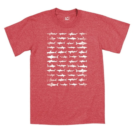 Shark Pattern Print Hammerhead Great White Animal Fashion Novelty - Mens T-Shirt