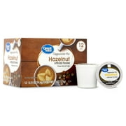 Great Value Hazelnut Cappuccino Mix, Single Serve Medium Roast Coffee Pods, 12 Ct