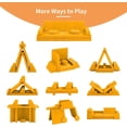 thumbnail image 2 of Kids Couch, Linor 10 Pcs Toddler Couch, Baby Kids Sofa Couch for Bedroom & Playroom, over 10 Combinations Creative Modular Sofa for Kids, Creative Sofa for Imaginative Kids (Yellow), 2 of 7