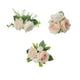 thumbnail image 5 of Inteprter 2 piezas de decoración de pastel de boda, decoración de flores rosas artificiales, artesanía de planta de simulación para adorno de Kits de decoración para fiestas cuatro flores, 5 of 6