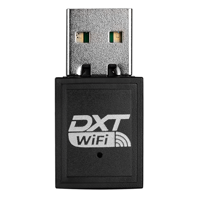 DXT Adaptador WiFi USB Mini 300Mbps 2.4G Inalambrico Windows/MacOs/Linux NDXTAD1BK