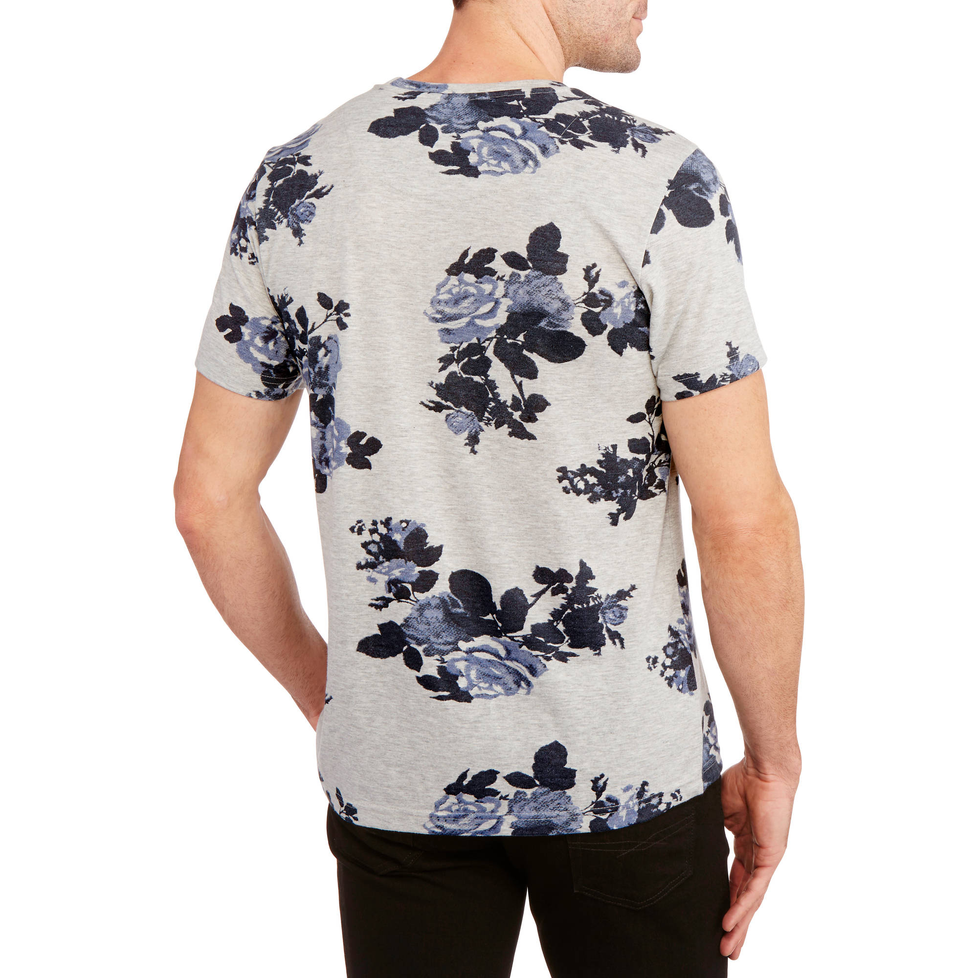 Floral Printed Men's Graphic Tee - image 2 of 2