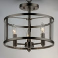 thumbnail image 4 of Maxim Lighting - Sentinel - 3 Light Semi-Flush Mount-11.75 Inches Tall and 13.25, 4 of 5