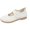 White, variant on EKVAHL Women's Orthopedic Mesh Mary Jane Flats, Woven Walking Sneakers, Hook Loop Strap Summer Outdoor Daily Casual Trainers Brown