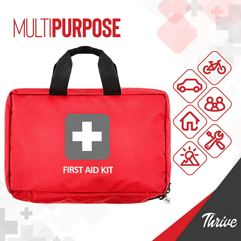 Thrive First Aid Kit (154 Pieces) - Family Safe First Aid Bag Packed w –  Thrive Brand Products