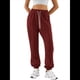 thumbnail image 3 of Pantalones Deportivos Holgados para Mujer, de Otoño, para Entrenamiento, de Cintura Alta, Cómodos y Deportivos. Vino Tinto M, 3 of 7