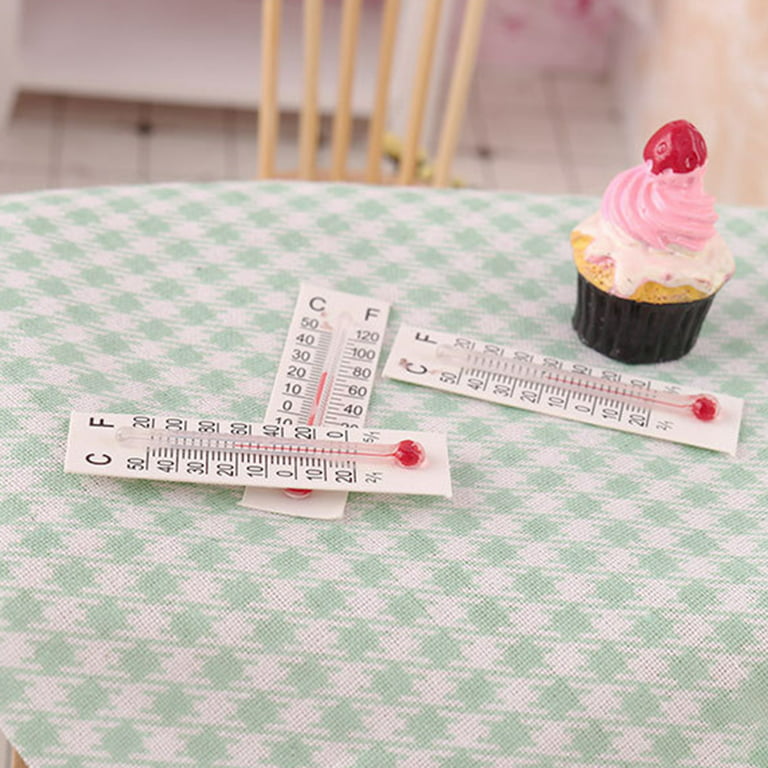 10/20PCS Miniature Paper Cardboard Thermometer Simple Style house