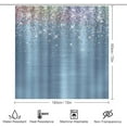 thumbnail image 2 of 4Pcs Cute Rose Blush Silver Faux Glitter Shower Curtain Sets, Bathroom Set Decor with Non-Slip Bath Mat, Toilet Lid Rug and Contour Mat, 72 x 72inch, 2 of 8