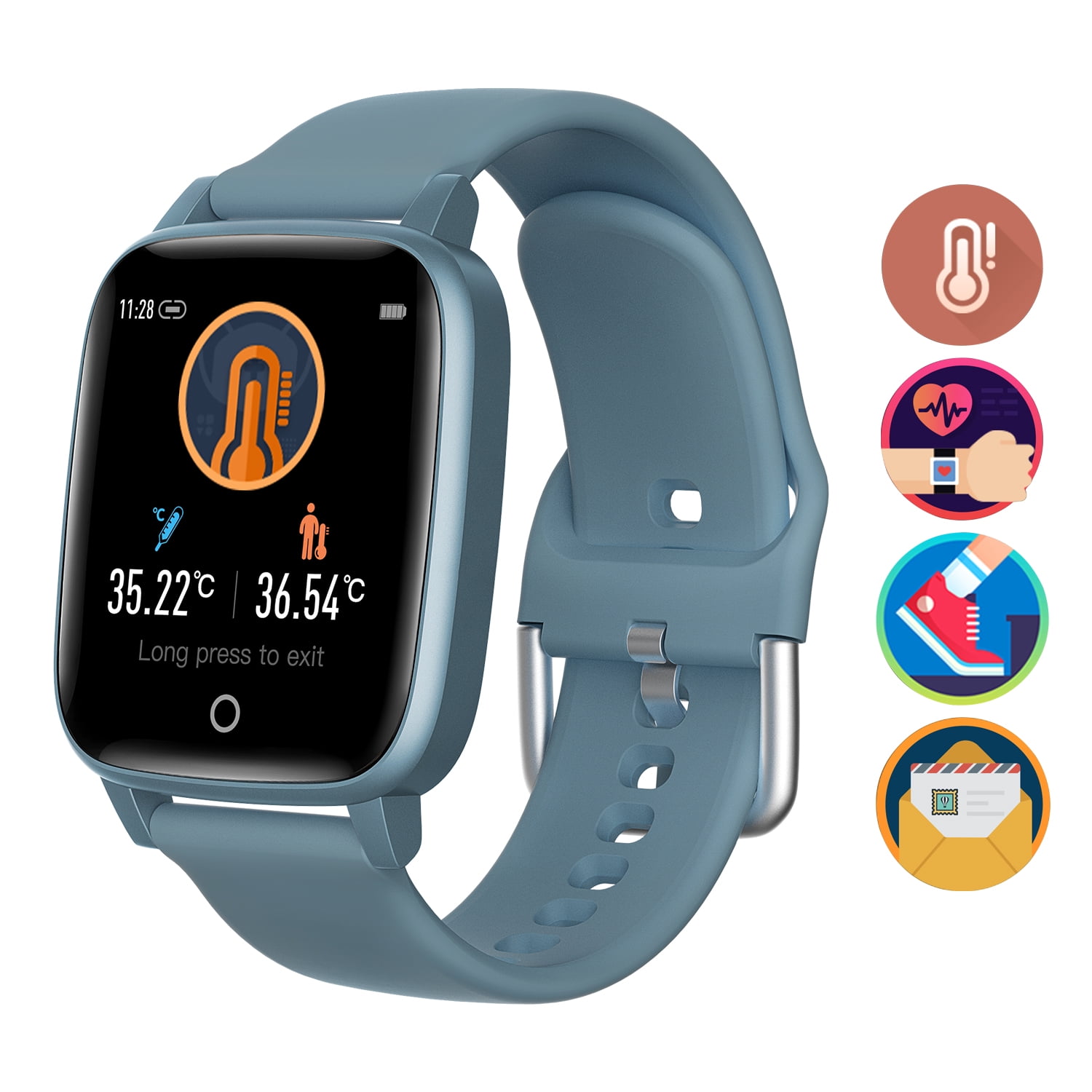 Body Temperature Monitoring Watch Intelligent Touching 1.3Inch Screen