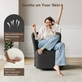 thumbnail image 2 of BELLEZE Swivel Accent Chair, Modern Upholstered 360° Swivel Barrel Chairs Comfy Small Club Chairs for Nursery, Hotel, Bedroom, Office, Lounge - Cortona (Dark Grey), 2 of 7