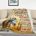 thumbnail image 4 of Wedding Anniversary Romantic Gift for Her Blanket, Birthday Gifts for Wife, Wife Gifts from Husband, Best Wife Birthday Gift Ideas, to My Wife Ultra-Soft Flannel Throw Blanket 60 x 50 inch, 4 of 6
