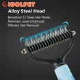 thumbnail image 5 of Pet Grooming Brush, 2 Sided Undercoat Rake for Dogs & Cats, Professional Deshedding Brush and Dematting Tool, 5 of 5
