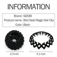 thumbnail image 6 of LUXERAD Bird Nest Hair Clips 4PCS – Velvet Magic Hair Accessories for Women, 6 of 7