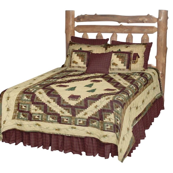 Patch Magic Forest Log Cabin Quilt Twin 65"X 85"