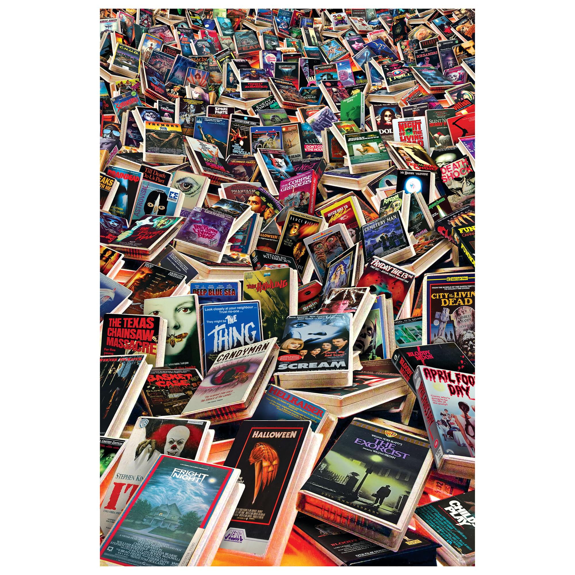 Horror VHS Cemetery 1000Piece Jigsaw Puzzle Toynk Exclusive