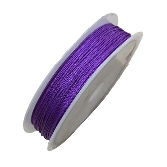 Collier Perles Artisanat Corde Fabrication de Bijoux Fil Cordon Fait Main Bracelet Ras du Cou Colliers Accessoire Maison Artisan Violet
