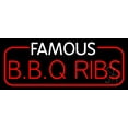 thumbnail image 1 of Famous BBQ Ribs LED Neon Sign 10 x 24 - inches, Clear Edge Cut Acrylic Backing, with Dimmer - Bright and Premium built indoor LED Neon Sign for restaurant window and interior decor., 1 of 7