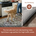 thumbnail image 2 of nuLOOM Medallion SpinClean Bordered Machine Washable Area Rug, 5' x 8',  Dark Grey, 2 of 8