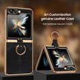 thumbnail image 3 of Samsung Series | Galaxy Z Flip Series Electroplated Ring Leather Case,iPhone 13 Pro, 3 of 6