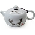 thumbnail image 2 of Porcelain Teapot, 6oz Tea Pot White Chinese Gongfu Tea Set, 2 of 12