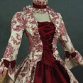 thumbnail image 4 of Vestido de Cosplay de María Antonieta para mujer, manga acampanada Medieval, vestido Formal de fiesta victoriana, bata Floral Gótica Renacentista, talla grande, 4 of 4