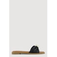 thumbnail image 2 of Women's Bow Band Metallic Detail Slide Sandals, 2 of 3
