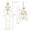 White-15.7in, variant on Fankiway Halloween Movable Skeleton Human Model Skull Full Body Mini Figure Toy , Decorations Skull Full Body Realistic Faux Human Skeleton Skull Decor