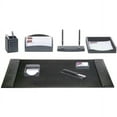 thumbnail image 2 of Black Crocodile Embossed Leather 8-Piece Desk Set, 2 of 4