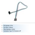 thumbnail image 3 of Unique Bargains 1 Pcs IDC Rainbow Wire Flat Ribbon Cable FC-Female to 6P 11.8 Inch Length 2.54mm Pitch, 3 of 4