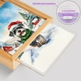 thumbnail image 4 of Hello Winter Schnauzer Frosty Morning Walk Welcome Snowy Christmas Acrylic Plaque with Wood Photo Frame Box Miniature Schnauzer Dog Lover Light Box - 02018, 4 of 5