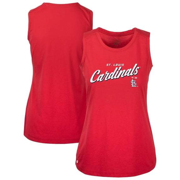 Women's-Levelwear  Red St. Louis Cardinals Macy Tank Top