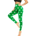 thumbnail image 4 of Efsteb Yoga Pants Women Polka Dots Print Butt Lifting Scrunch Gym Leggings Amplify Seamless Yoga Pants (Green,XL), 4 of 6