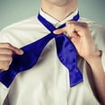 thumbnail image 3 of Bow Ties for Men - Silk Self-Tie Bow Tie for Tuxedo & Wedding,Royal blue, 3 of 8