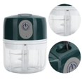thumbnail image 4 of Trituradora De Picadora De Ajo, Picadora De Ajo Eléctrica Con Carga USB 250ML Para Pimientos Para Verduras Para Ajo Para Jengibre Cergrey Verde, 4 of 8