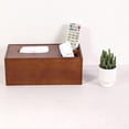 thumbnail image 5 of Wood Tissue Box Cover for Paper Facial Tissues, Wooden Rectangular Tissue Holder for Storage on Bedroom Dresser, Night Stand, Desk, 5 of 10
