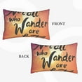 thumbnail image 4 of Balery Not All Who Wander Are Lost Bedding Queen Pillow Cases - Envelope Closure - Soft Brushed Microfiber Fabric - Shrinkage and Fade Resistant Pillow Cases-, 4 of 9