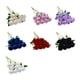 thumbnail image 5 of Yuarrent 10 piezas de tela de simulación de flores artificiales de larga duración para el hogar, sala de estar, fiesta, plantas decorativas de flores Flores artificiales Rosa claro Yuarrent HA084570-02, 5 of 6