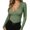 Green, variant on Deep V-Neck Cross Women Long Sleeve Knit Tops Sweater
