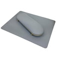 thumbnail image 3 of Juego de Alfombrillas para Decoración de Uñas, Cojín para Uñas Y Tapete de Mesa para Escritorio, Reposamanos de PU para Uñas, Alfombrilla para Mesa Pa Gris claro, 3 of 8