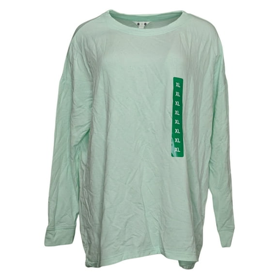 Three Dots Women's Sweater Sz XL Long Sleeve Pullover Sweatshirt Green Regular Size