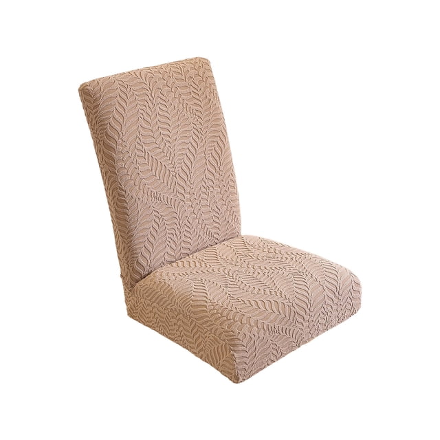 Elastic Dining Chair Covers, Stretchable Semi Circular Chair Back Protectors for Home and Dining Room Chairs, Machine Washable Polyester Furniture Covers