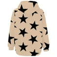 thumbnail image 4 of IMENGL Spring autumn hooded sweatshirt with zipper, Beige 2XL, Size M-3XL, 4 of 4