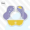 thumbnail image 3 of Bingfone Corgi Washing In Bathtub Soft Bibs For Baby Boy Girl 360 Rotate Petal Absorbent Bibs Washable For Drooling Teething, 3 of 9
