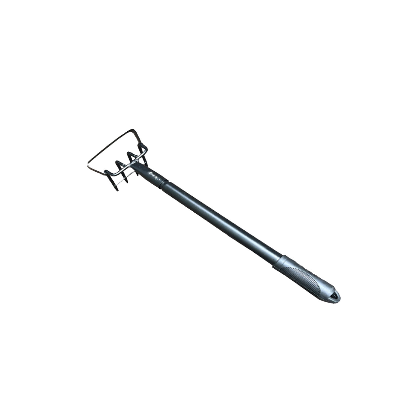 Garden Rake Weeding Tool with Long Handle, Iron Rake for Soil Loosening Yard Cleaning Gardening Maintenance Outdoor Use