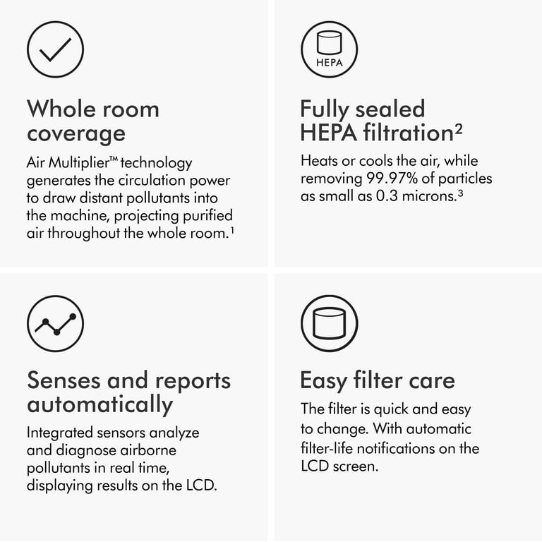 Dyson Purifier Hot+Cool Gen1 HP10 Air Cleaner Fan | White Dyson Purifier Hot+Cool Gen1 HP10 Air Cleaner Fan | White